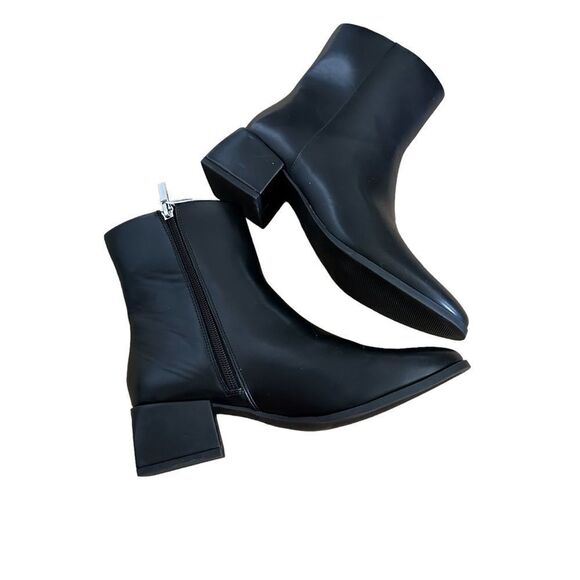 A New Day ~ Women's Emmy Dress Boots - Black 6.5 ~ square heel ~ side zipped - Picture 3 of 7